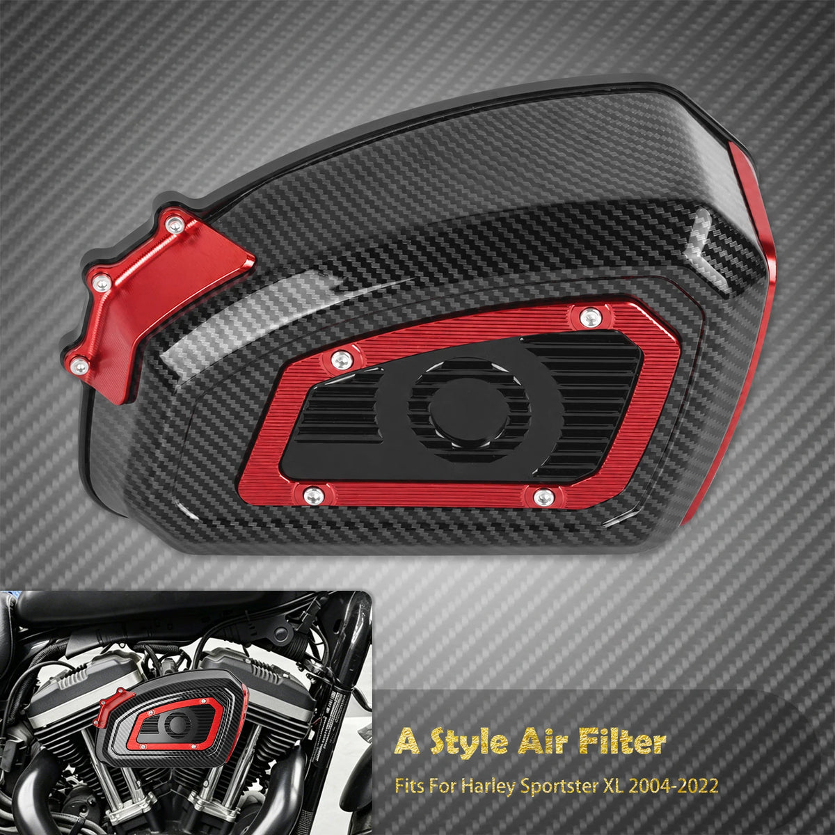 Filtre à Air Haute Performance - Harley-Davidson Touring, Softail, Dyna, Sportster XL, Road Glide, Fat Boy, Breakout, CVO – photo 26/31