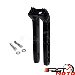 Risers de guidon noirs en aluminium pour moto Harley-Davidson - vue 7