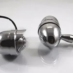 Clignotants obus chromés pour Harley - vue 1