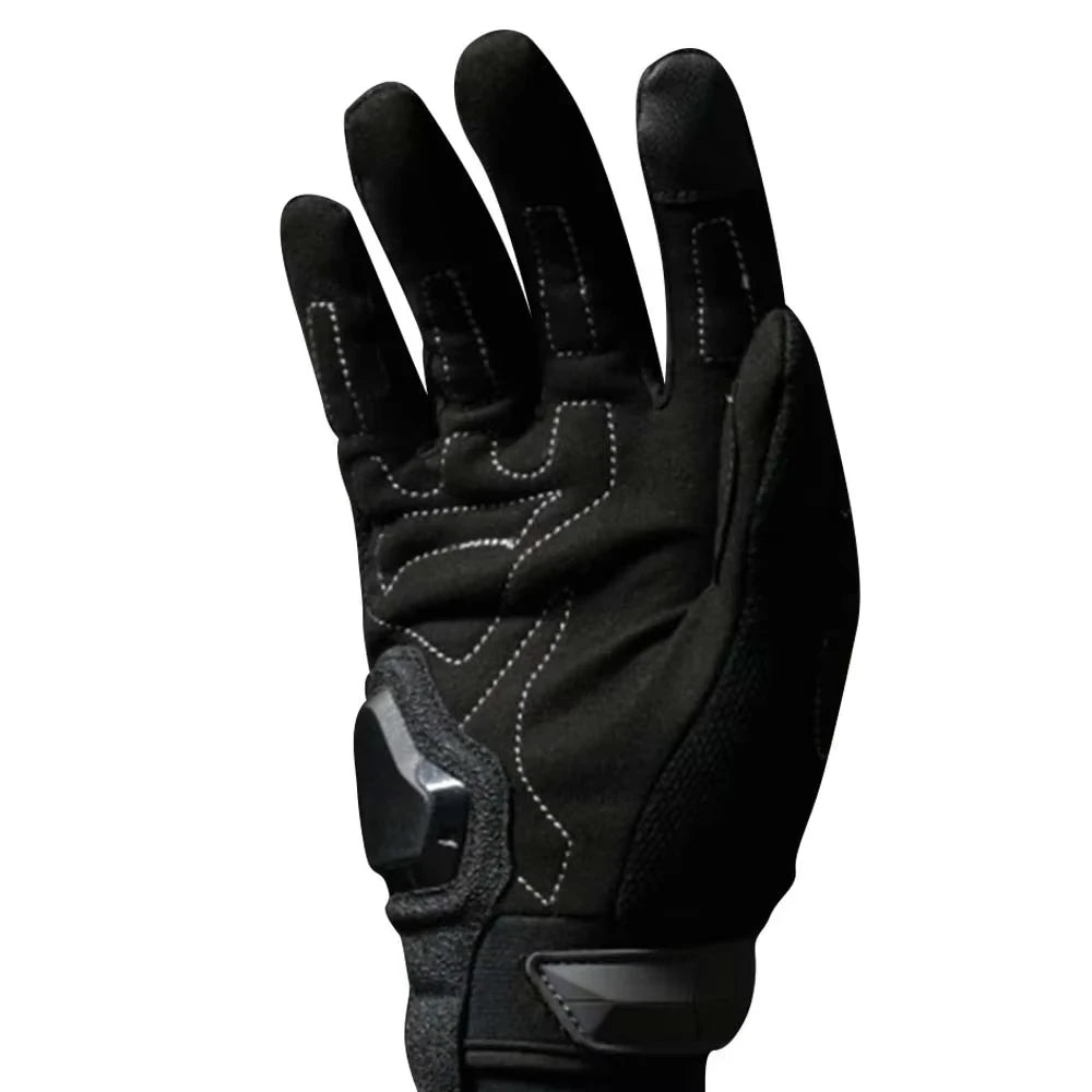 Gants moto noirs réfléchissants doigts longs - vue - vue 4