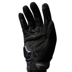 Gants moto noirs réfléchissants doigts longs - vue - vue 4