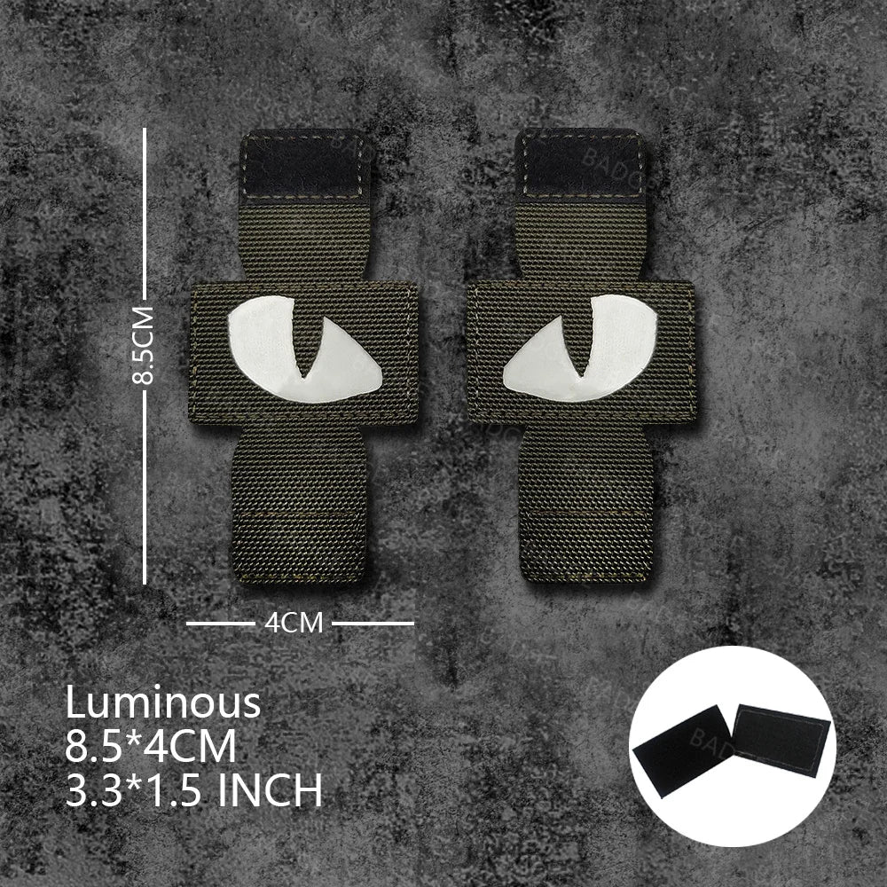 Écusson tactique phosphorescent yeux de chat - vue 19