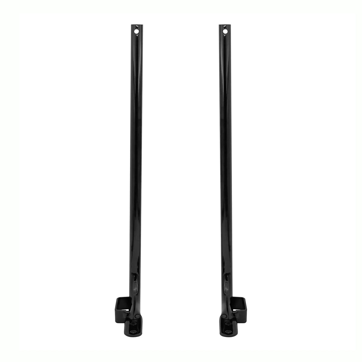 Support de sacoche noir brillant sur une Harley-Davidson Touring - vue 5