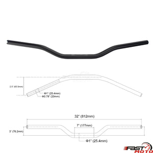 Risers de guidon T-Bar noirs pour moto Harley-Davidson Dyna - vue 17