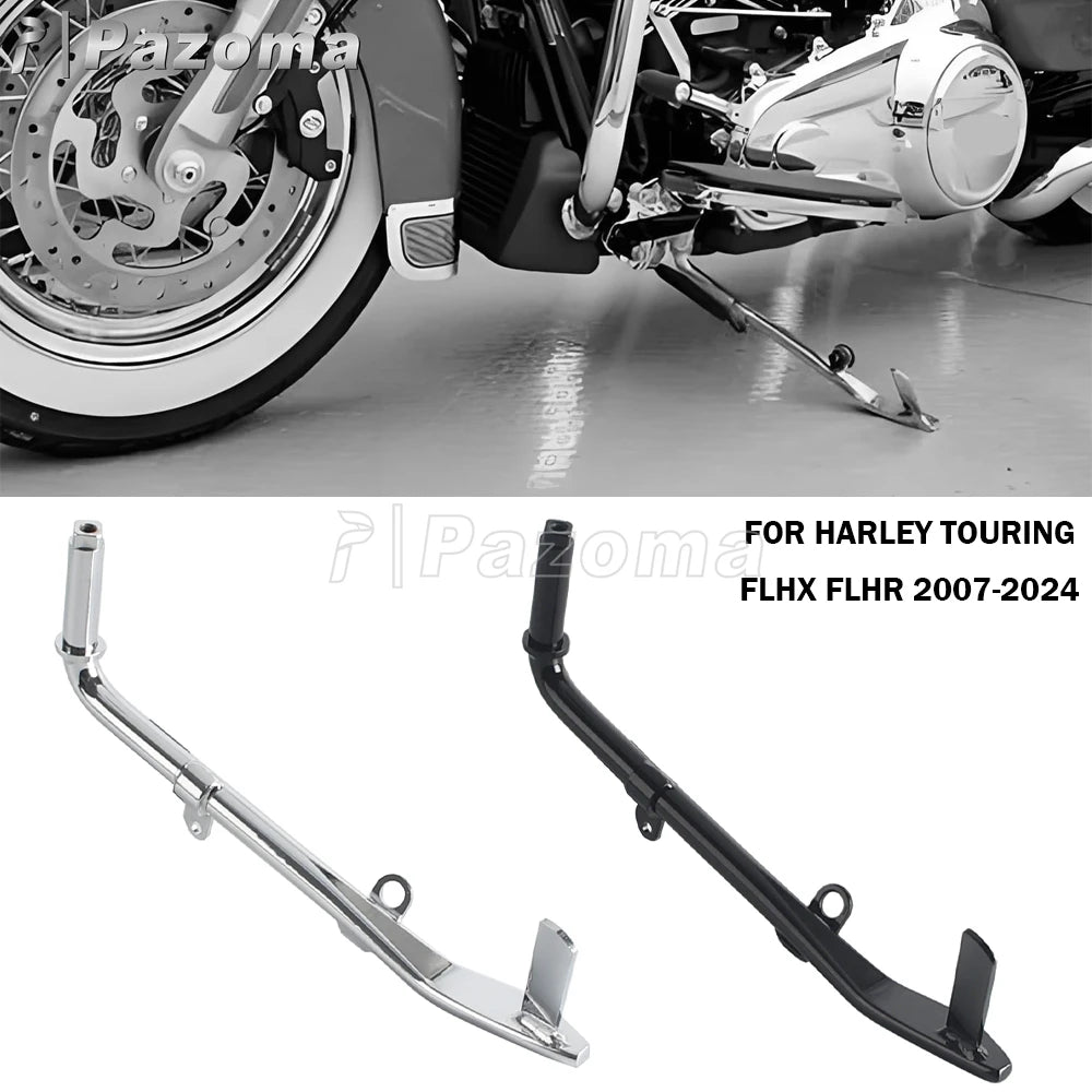 Béquille Latérale en Acier 20CR avec Support - Harley-Davidson Touring Street Glide FLHX, Road King FLHR 2007-2024 – photo 1/11