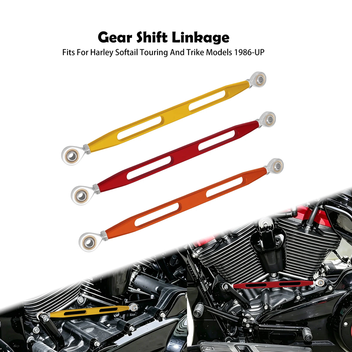Levier de Sélecteur de Vitesse Aluminium (Coloris) - Harley-Davidson Softail et Touring 1986-2025 – photo 1/9