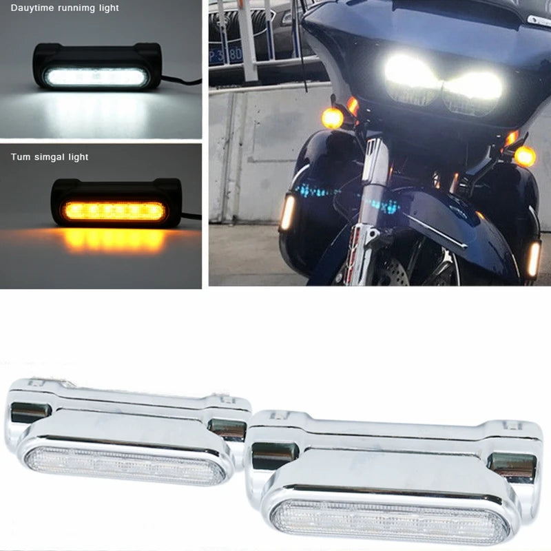 Feux LED de barre de protection pour Harley Touring - vue 1