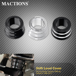 Cache CNC pour Levier de Vitesse au Talon - Harley-Davidson Softail FL, Touring, Trike 1986 et plus – photo 1/9