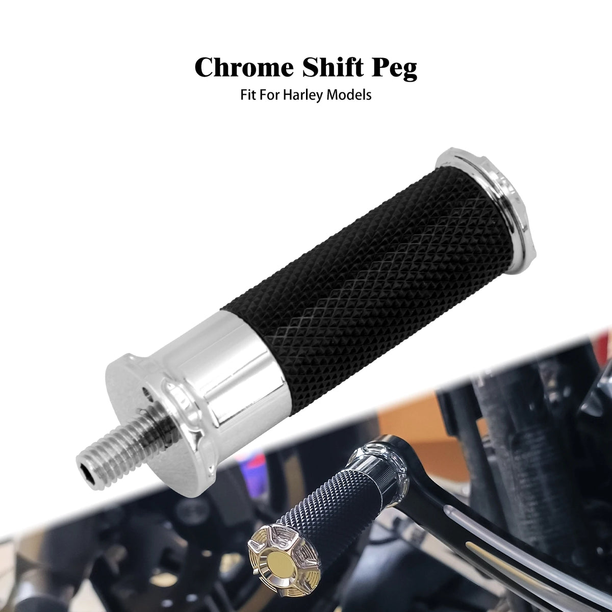 Embout de sélecteur de vitesse noir pour Harley-Davidson - vue 7