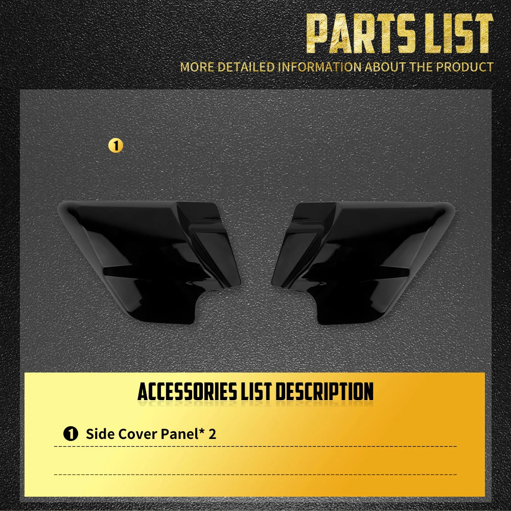 Caches Latéraux de Batterie (Paire) - Harley-Davidson Touring 2009 et plus récent – photo 5/7