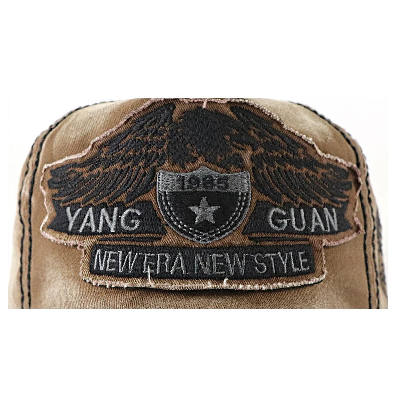 Casquette baseball noire brodée aigle - vue 6