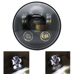 Phare LED noir 5,75 pouces avec feu de jour 40W pour Harley Sportster 883 et XL883 - vue 25