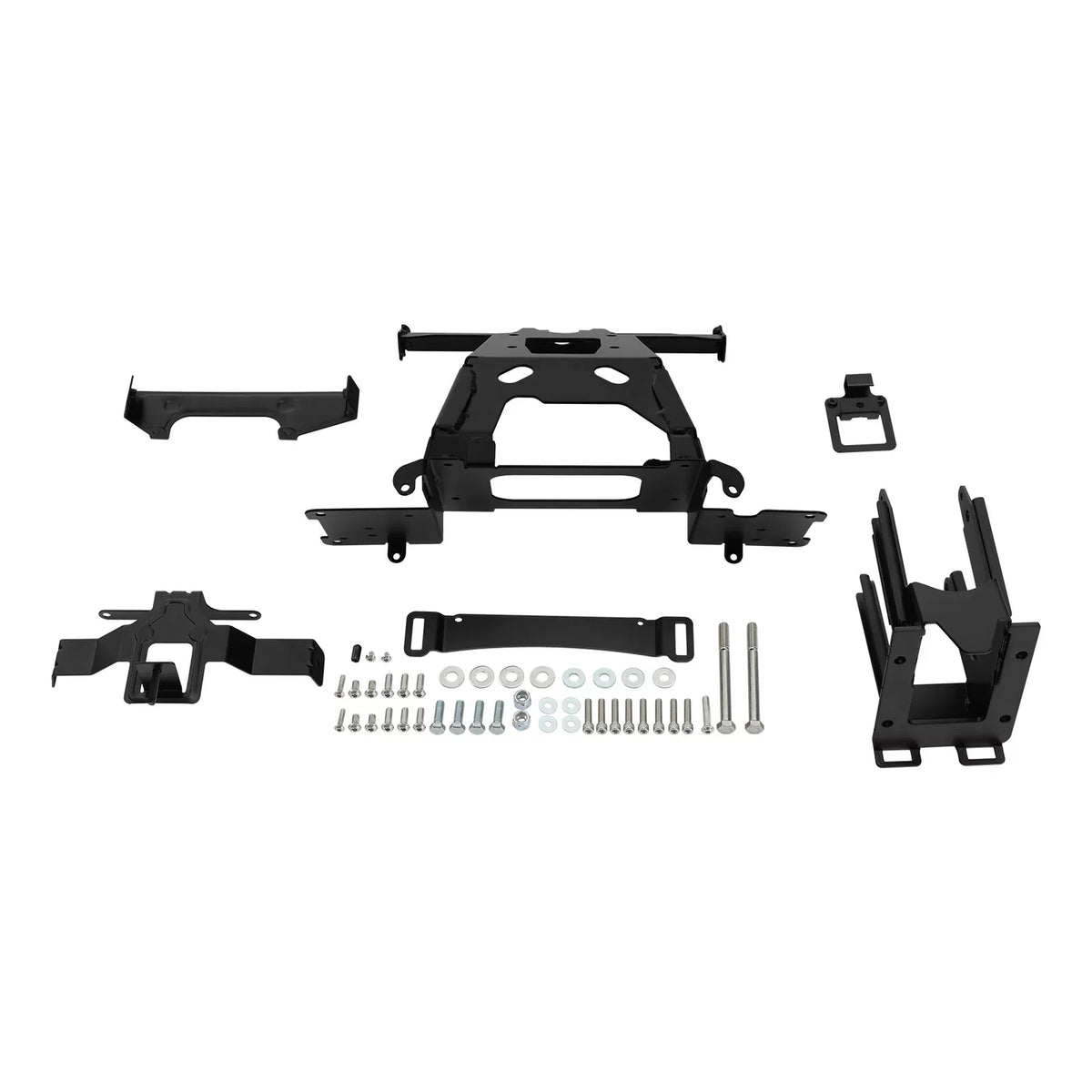 Support noir en fer pour carénage intérieur et autoradio Harley Road Glide - vue 1