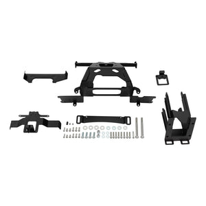 Support noir en fer pour carénage intérieur et autoradio Harley Road Glide - vue 1