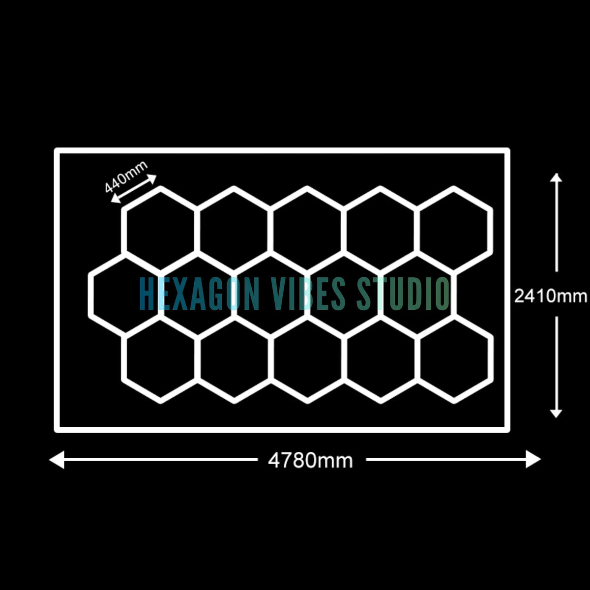 Panneau LED hexagonal nid d'abeille 6500K pour garage, salon de coiffure et atelier – photo 23/36