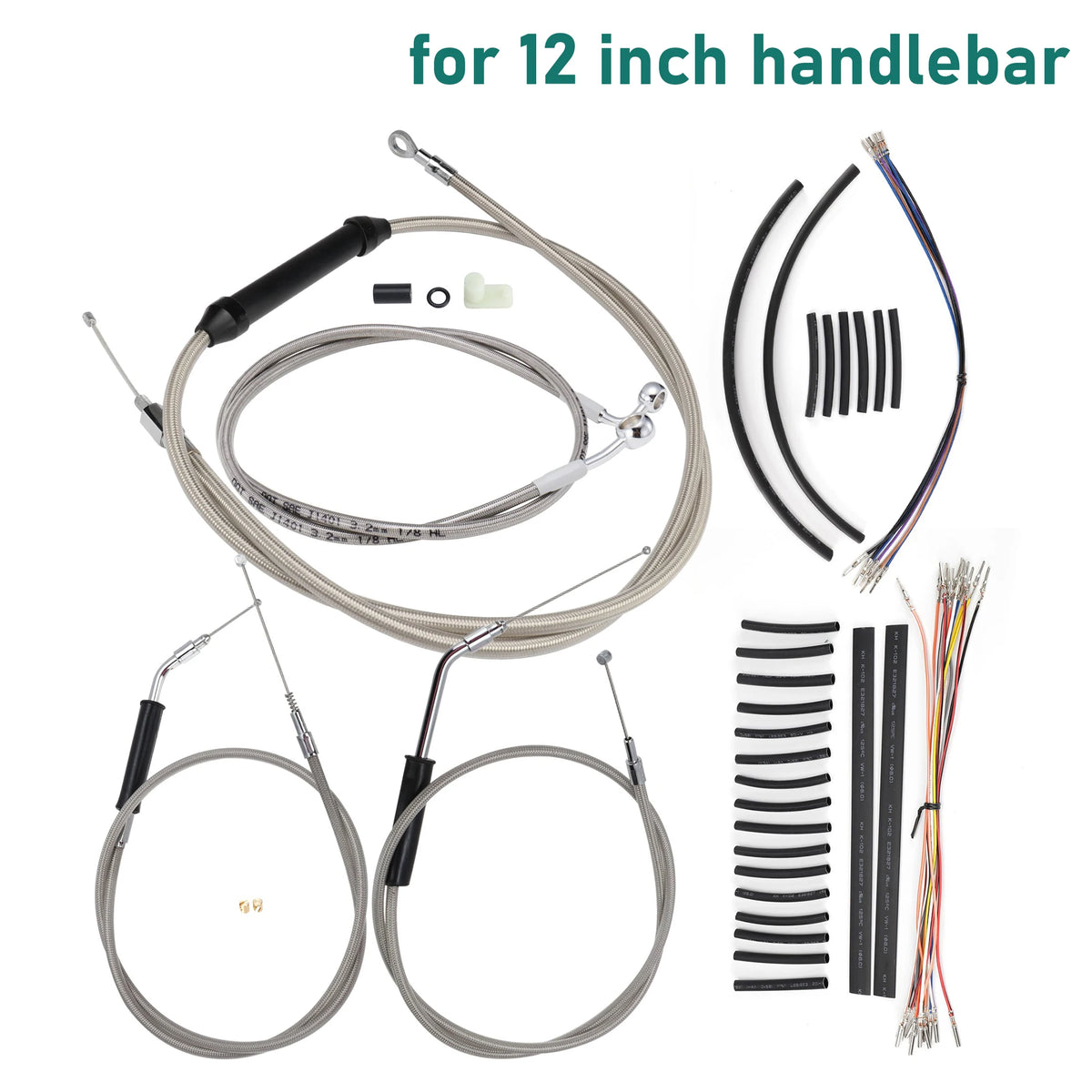 Kit de Câbles Rallongés 12"/14"/16" pour Guidon - Harley-Davidson Dyna 1996-2006 (Sans ABS) – photo 9/11