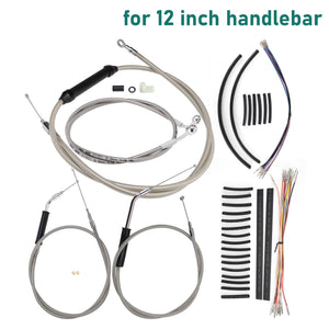 Kit de Câbles Rallongés 12"/14"/16" pour Guidon - Harley-Davidson Dyna 1996-2006 (Sans ABS) – photo 9/11