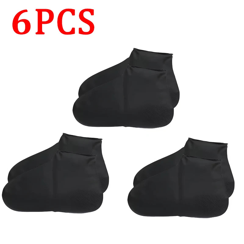 Couvre-chaussures en silicone réutilisables, imperméables et antidérapants - vue 8