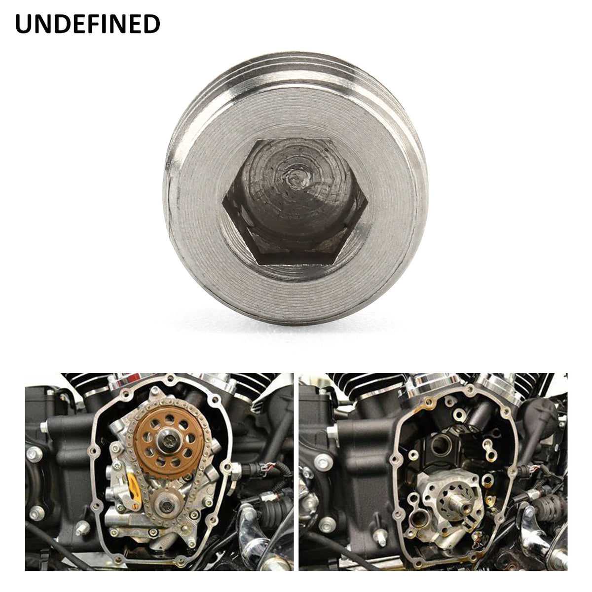 Bouchon de carter en acier inoxydable pour moteur Harley-Davidson - vue 4