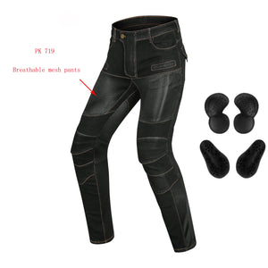 Pantalon moto homme anti-chute façon jean - vue 21