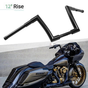 Guidon ape hanger fat bar 12 pouces pour Harley Road King - vue 4