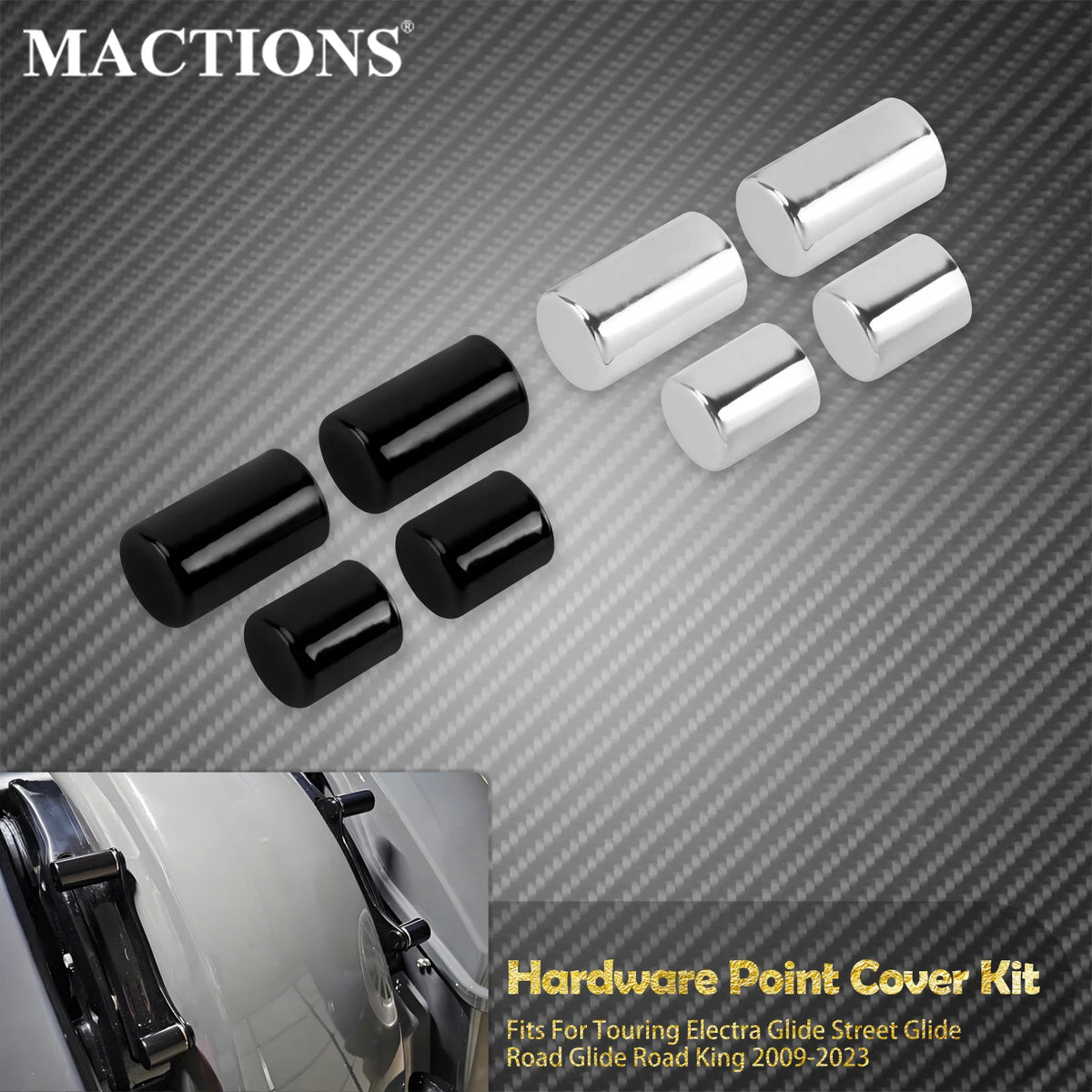 Caches de Points d'Ancrage (Docking Hardware) x4 - Harley-Davidson Touring 2009-2023 – photo 1/8