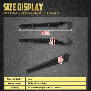 Support de Garde-Boue Arrière pour Clignotants - Harley-Davidson Sportster XL 2004-2022 – photo 6/7