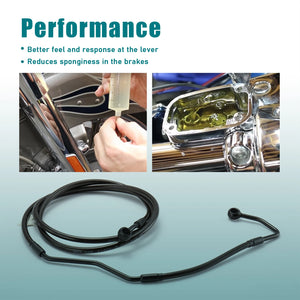 Durite de Frein Avant Supérieure Tressée Inox - Harley-Davidson Touring ABS 2008-2013 – photo 5/12