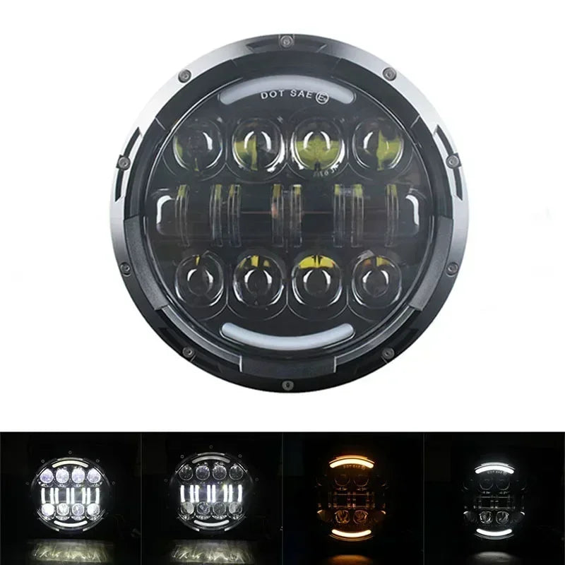 Phare LED 7 pouces pour Harley Softail - vue 6