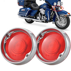 Lentilles et enjoliveurs de clignotants pour Harley Touring - vue 1
