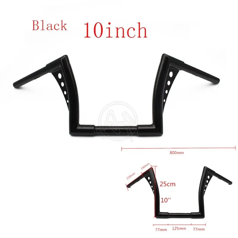 Guidon ape hanger à goussets pour Harley Softail, Dyna et Sportster - vue 8