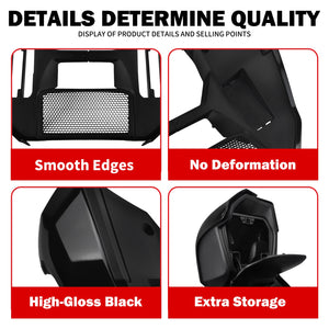 Kit carénages inférieurs noir brillant pour Harley-Davidson Touring CVO - vue 5