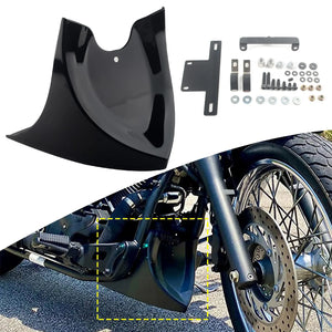 Spoiler bas avant noir en ABS pour Harley-Davidson Touring - vue 3