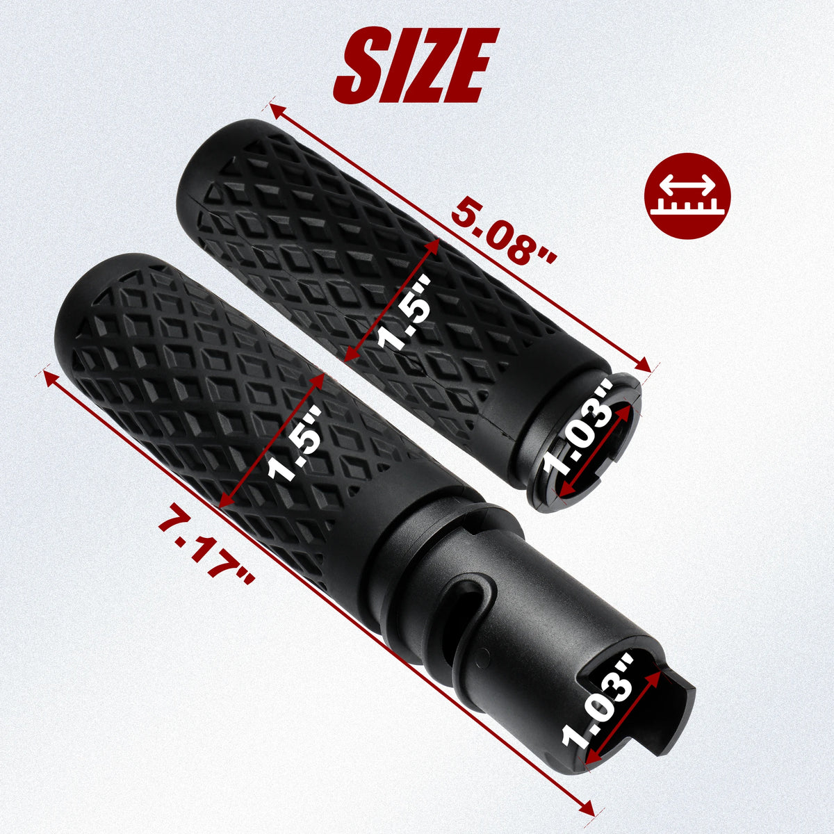 Poignées de guidon silicone 1 pouce - Harley-Davidson CVO Street/Road Glide, Street Glide Ultra et Softail – photo 3/6
