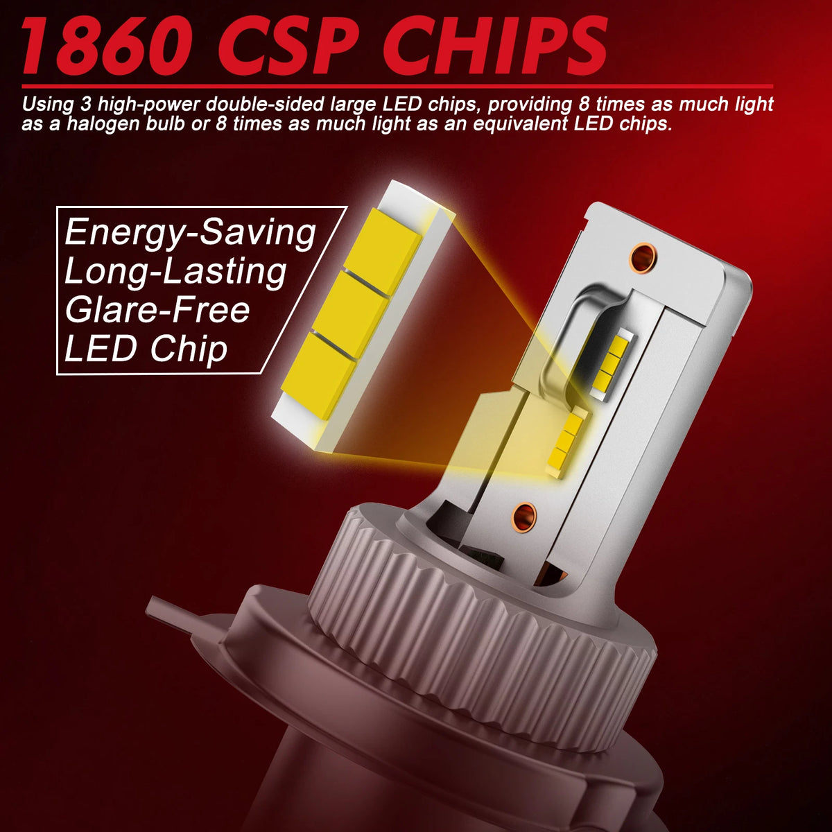 Ampoules LED H4 pour Harley - vue 2