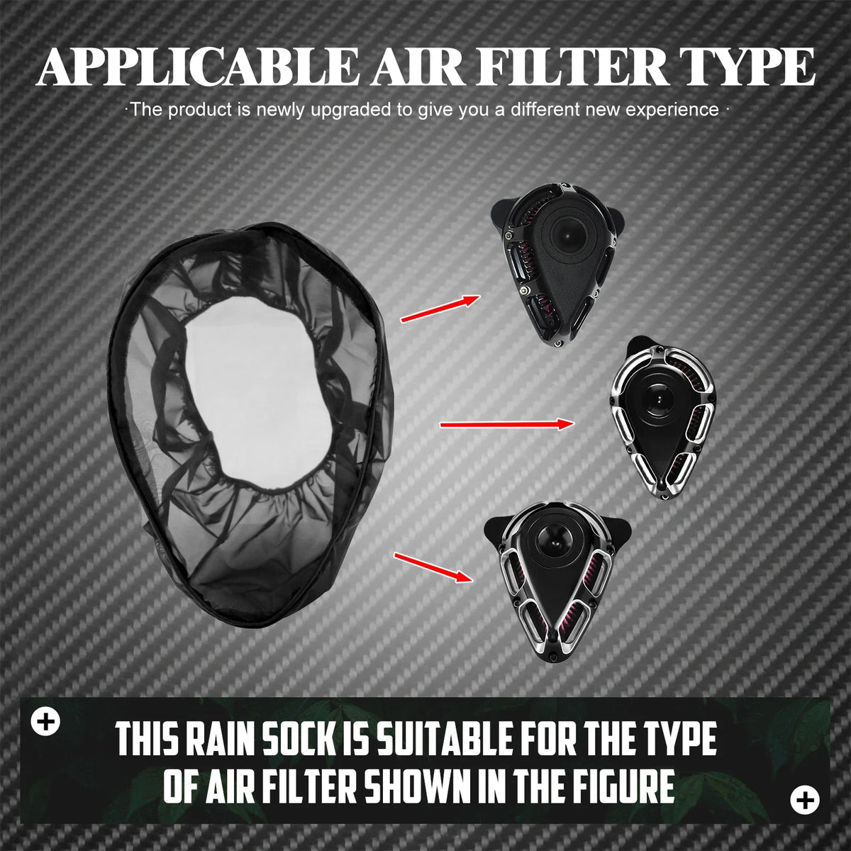Housse de Protection Imperméable pour Filtre à Air (Rain Sock) - Harley-Davidson (Tous Modèles, selon Filtre 114/117) – photo 9/13