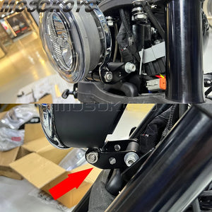 Déport de phare pour Harley Low Rider S - vue 6