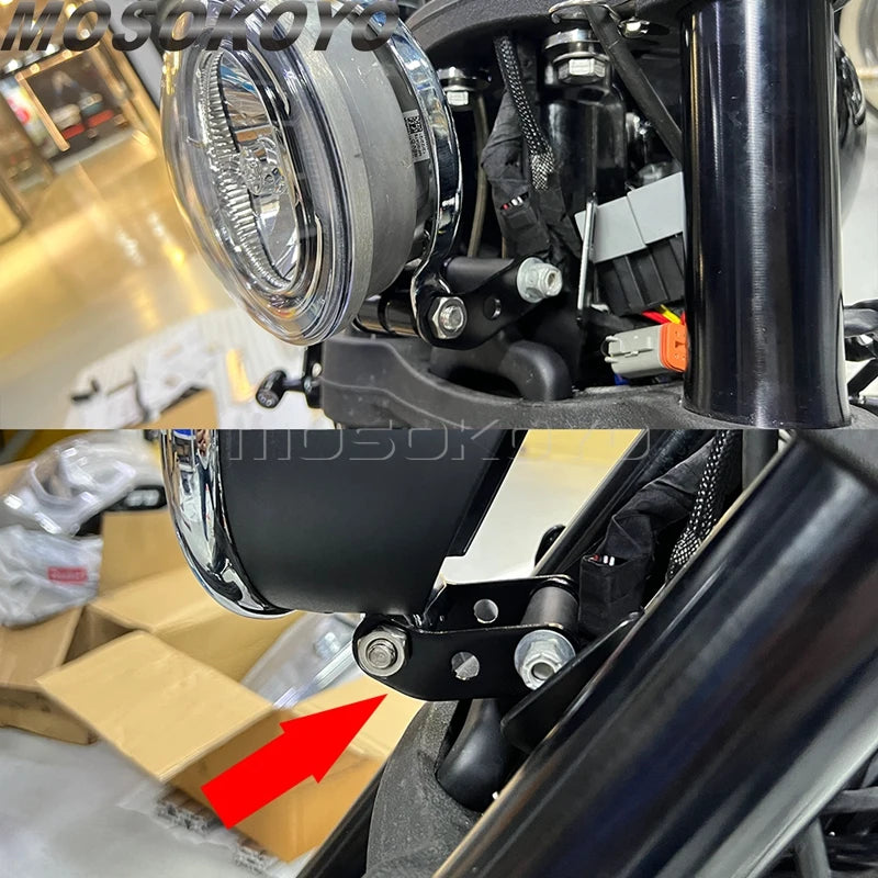 Déport de phare pour Harley Low Rider S - vue 6