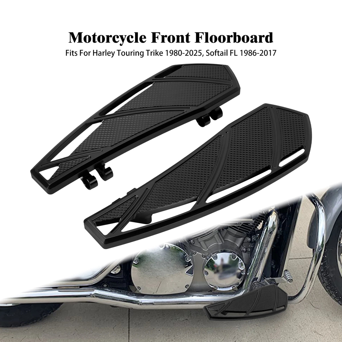 Marchepieds pilote en aluminium pour moto Harley-Davidson Touring - vue 7