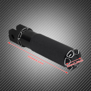 Repose-pied avant conducteur noir/chromé pour Harley-Davidson Softail Breakout FXBR/FXBRS et Low Rider FXLRS – photo 6/8