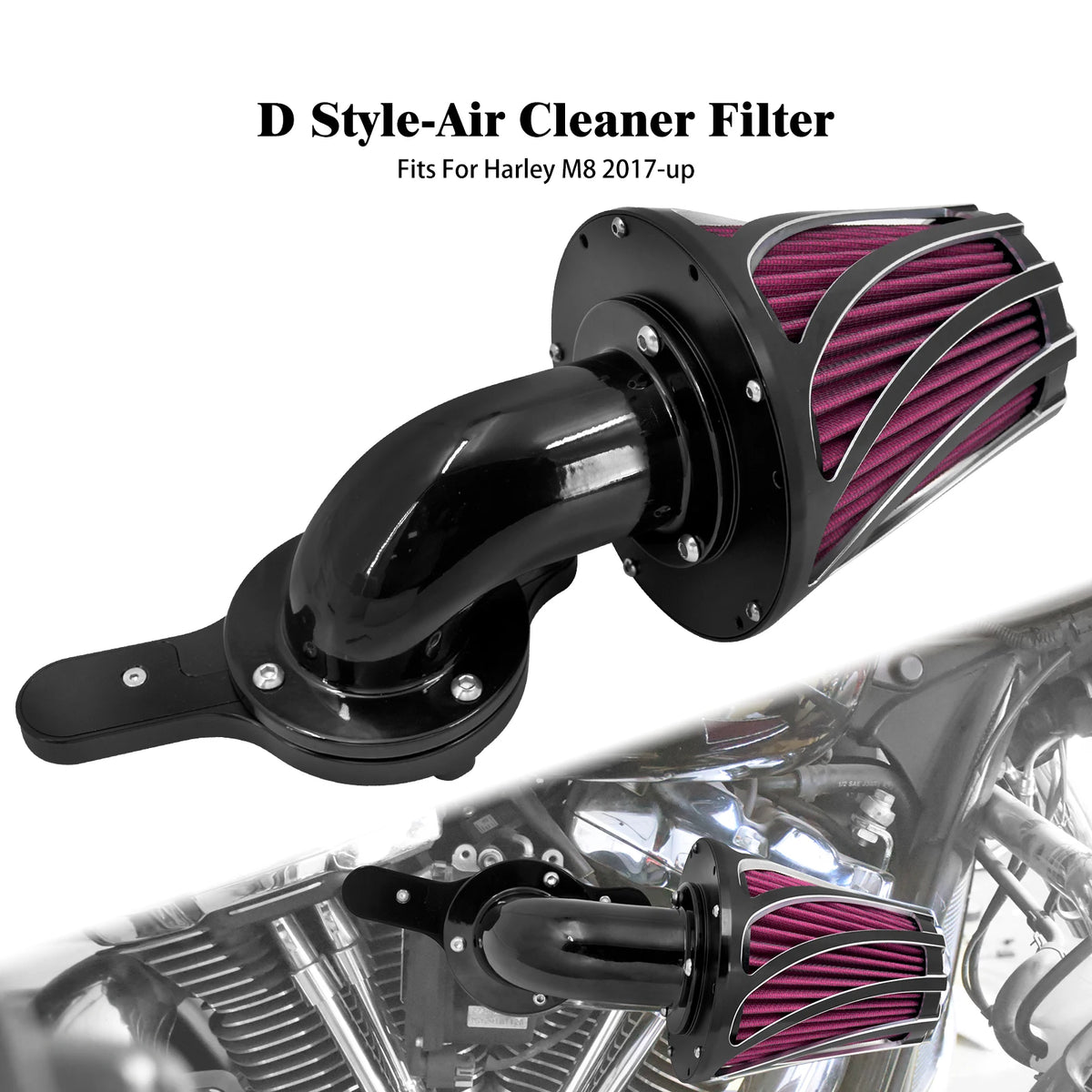 Filtre à air CNC en aluminium pour moteur Harley-Davidson - vue 14
