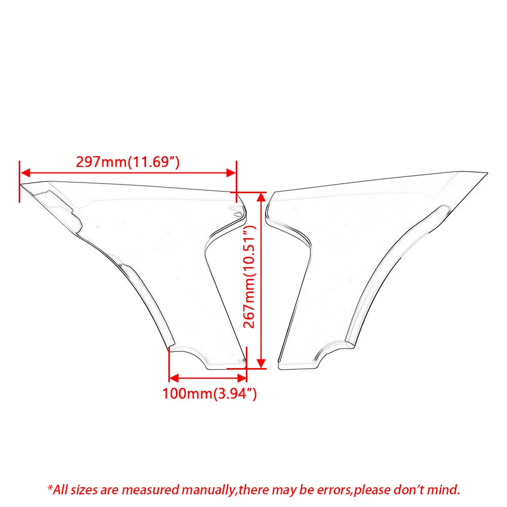 Panneau latéral de carénage ABS pour moto Harley Road Glide - vue 3