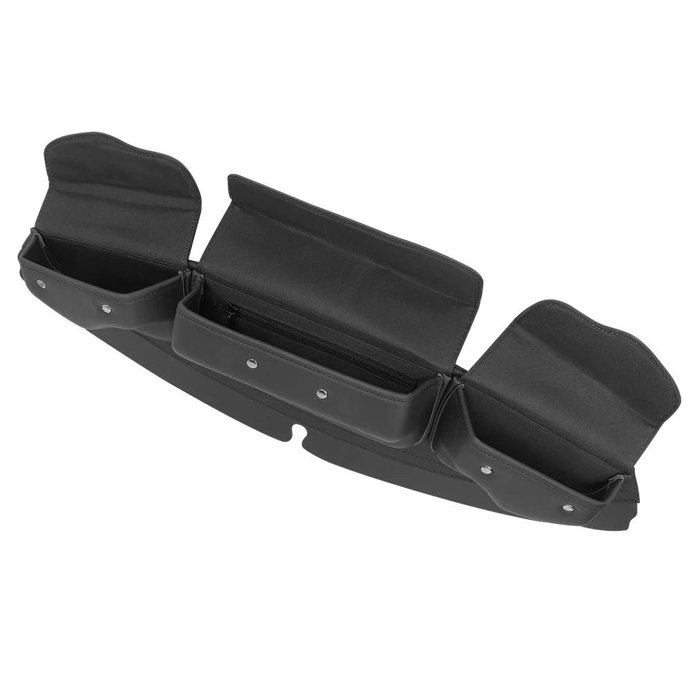 Sacoche de Pare-Brise 3 Poches pour Carénage Batwing Harley Touring Street Glide Electra Glide FLHX 2014-2023 - vue 6