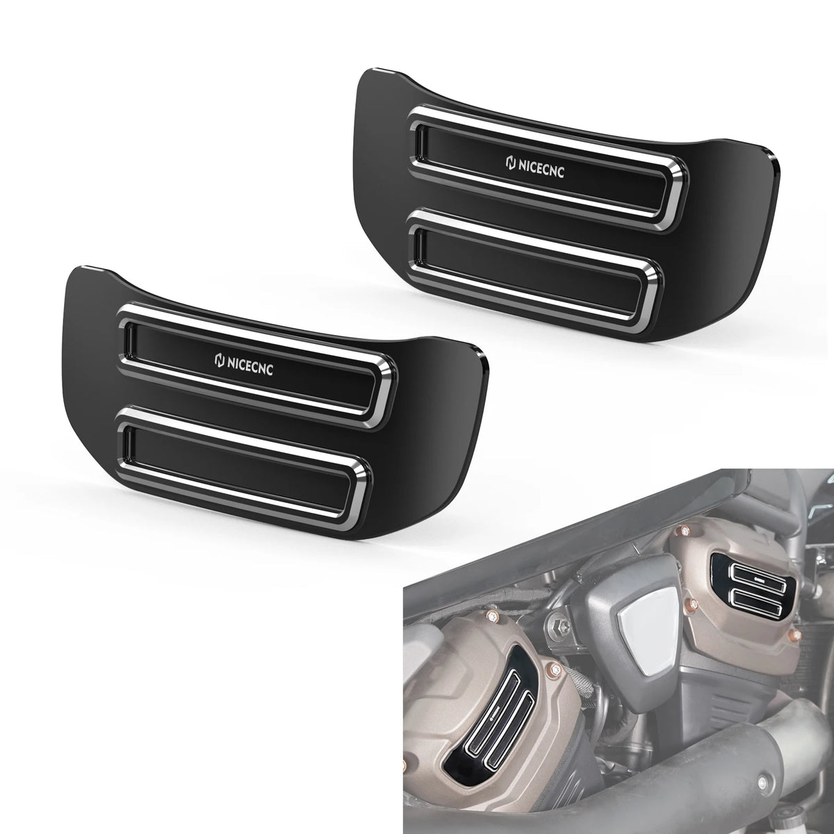 Caches de pignon de came et cache en V pour Harley Sportster S - vue 10
