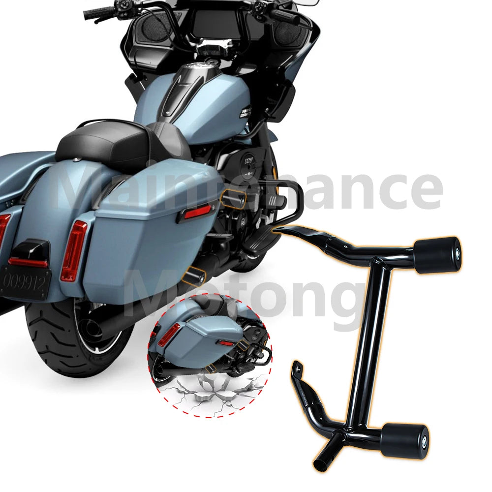 Rails de protection de sacoches cavalières pour Harley Road Glide et Street Glide 2014-2025 - vue 1