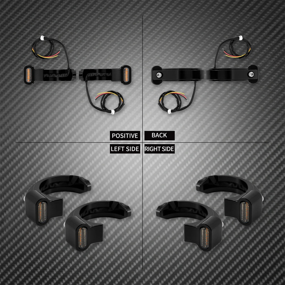 Clignotants LED de Fourche Avant Homologués E-Mark - Harley-Davidson Nightster RH975 2022-2025 – photo 2/7