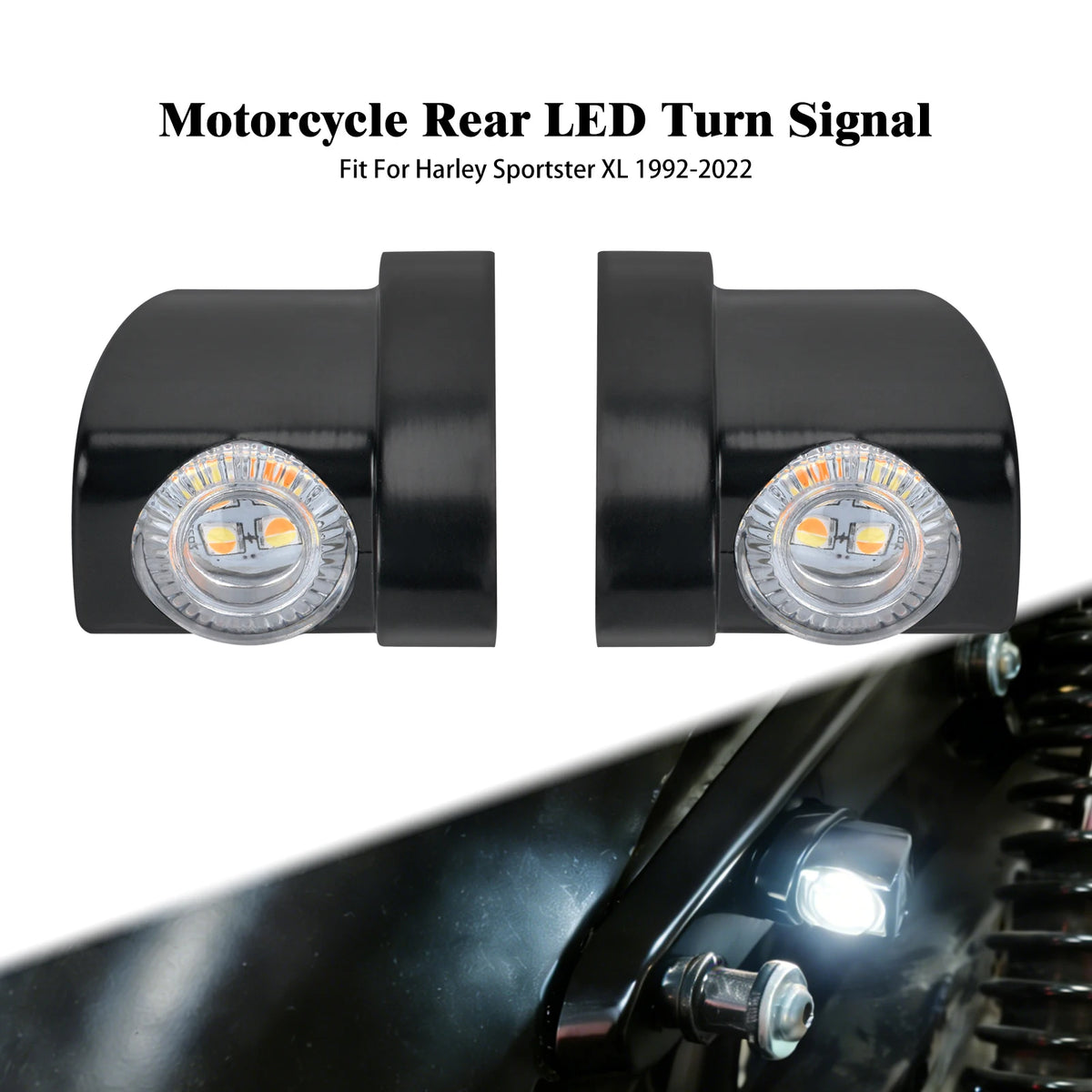 Mini clignotant arrière LED ambré pour Harley-Davidson Sportster - vue 13