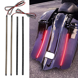 Bandes LED de garde-boue allongé pour Harley Touring - vue 1