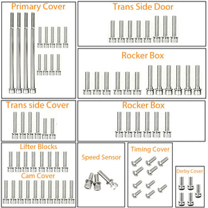Kit de boulons et caches colorés pour moteur Harley Touring - vue 6