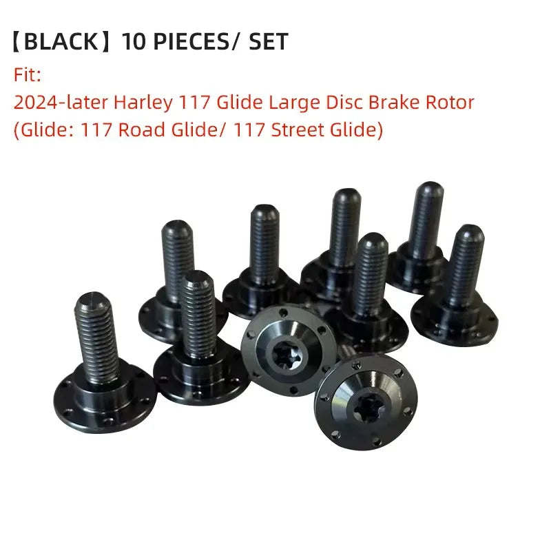Kit de Boulons de Disque de Frein Avant en Titane pour Harley Touring 2014-2024 – photo 11/12